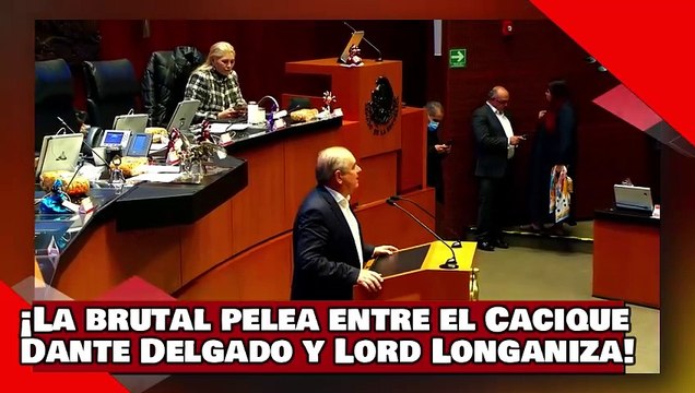 ¡VEAN! ¡La brutal pelea entre el Cacique Dante Delgado y el porro Lord Longaniza por Samuel García!
