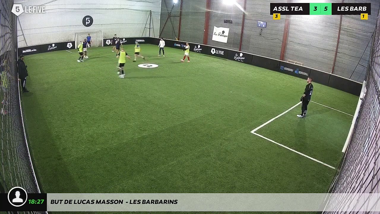 But de Lucas MASSON  - LES BARBARINS