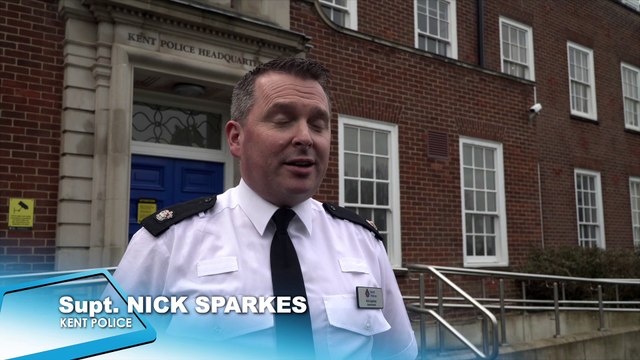 Kent Police officers on patrol tackling violence against women in Canterbury
