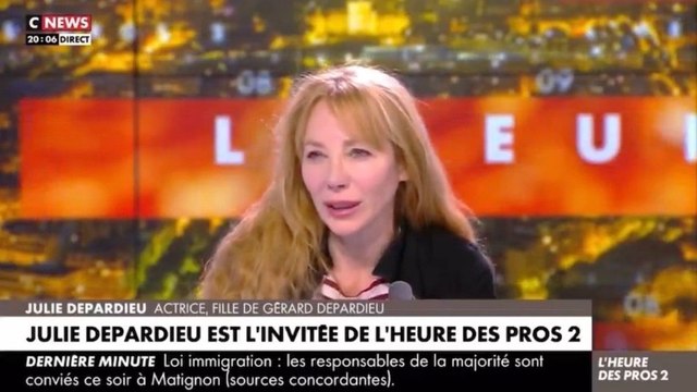 Julie Depardieu exprime à nouveau son indignation et dénonce une traque impitoyable envers un homme qu'on a tant aimé