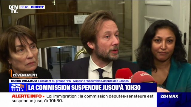 Projet de loi immigration: Nous sommes les témoins de tous les renoncements et de toutes les compromissions de la majorité , affirme Boris Vallaud (PS)