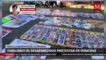Familiares de personas desaparecidas realizan protesta en Veracruz