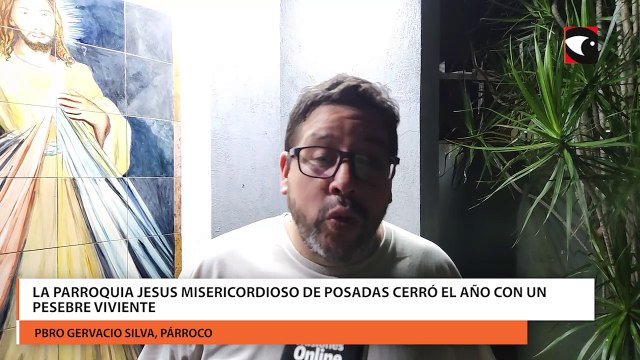 La parroquia Jesus Misericordioso de Posadas cerró el año con un Pesebre Viviente