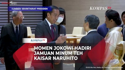 Momen Jokowi Hadiri Jamuan Minum Teh, Undang Kaisar Naruhito ke Indonesia