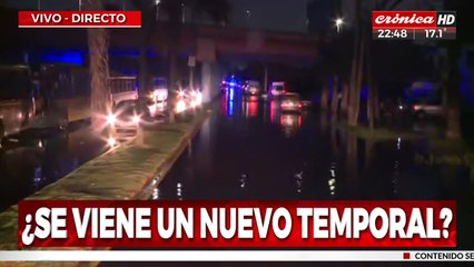 El equipo de Crónica HD recorre las calles inundadas de la costanera de Quilmes
