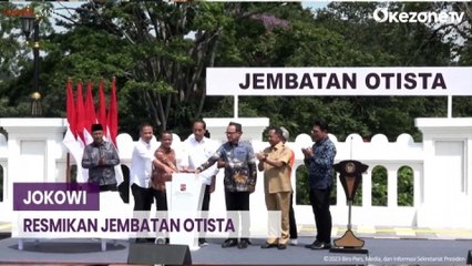 Presiden Jokowi Resmikan Jembatan Otista di Kota Bogor