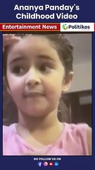 Ananya Panday's Childhood Video