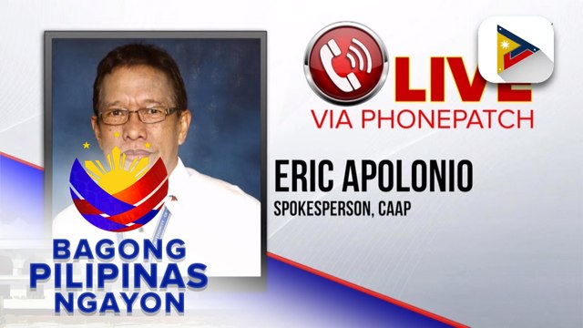 Panayam kay CAAP spokesperson Eric Apolonio