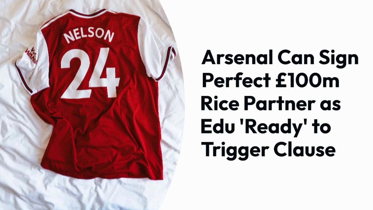 Arsenal has the opportunity to secure a £100m partner for Rice, as Edu is prepared