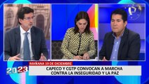 Jorge Zapata, presidente de CAPECO: “Nos sumamos a la marcha contra la inseguridad ciudadana”