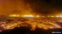 Islanda, eruzione vulcanica nella penisola di Reykjanes: cielo arancione