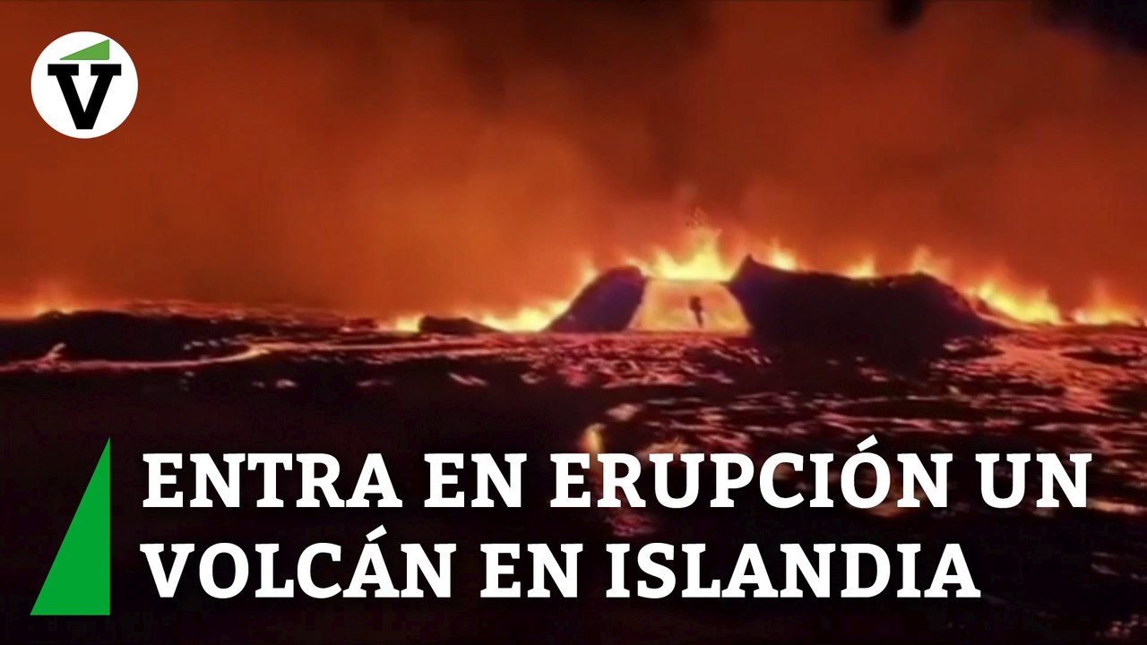 Entra en erupción un volcán en Islandia después de semanas sufriendo terremotos