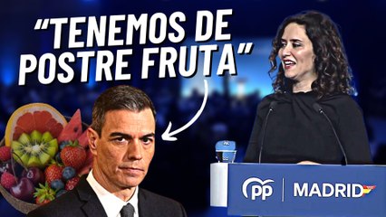 Ayuso amarga el polvorón a Sánchez al soltar esto en la cena de Navidad del PP
