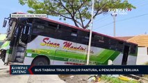 Bus Tabrak Truk di Jalur Pantura Rembang, 4 Penumpang Terluka