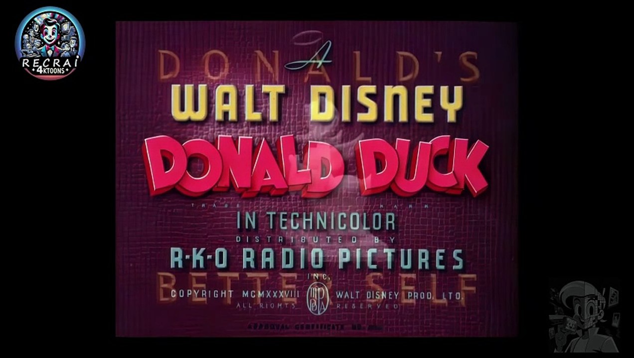 Donald's Better Self 1938 - Partie 1/5 - VOSTFR - Dessin Animé Classique en 4K par RecrAI4KToons