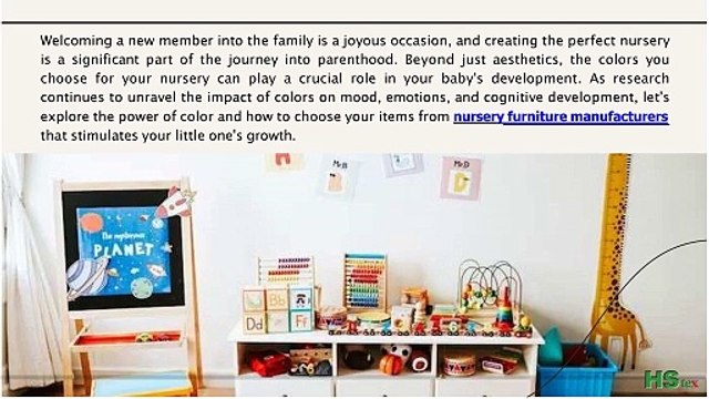 Choosing The Nursery Furniture that Stimulates Development: housetexchina