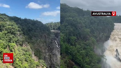 Avustralya'yı sel vurdu: Barron şelalesi taştı