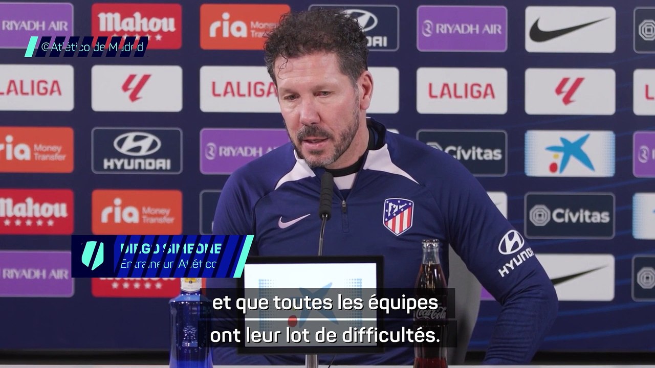 Simeone : "L'Inter, ce sera très difficile"