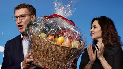 Ayuso: "Hoy tenemos de postre fruta"