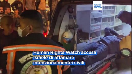 Download Video: Le accuse di Hrw a Israele: a Gaza usa la fame come arma, atteso voto Onu sul cessate il fuoco