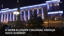 Többezres ellenzéki tüntetés Belgrádban