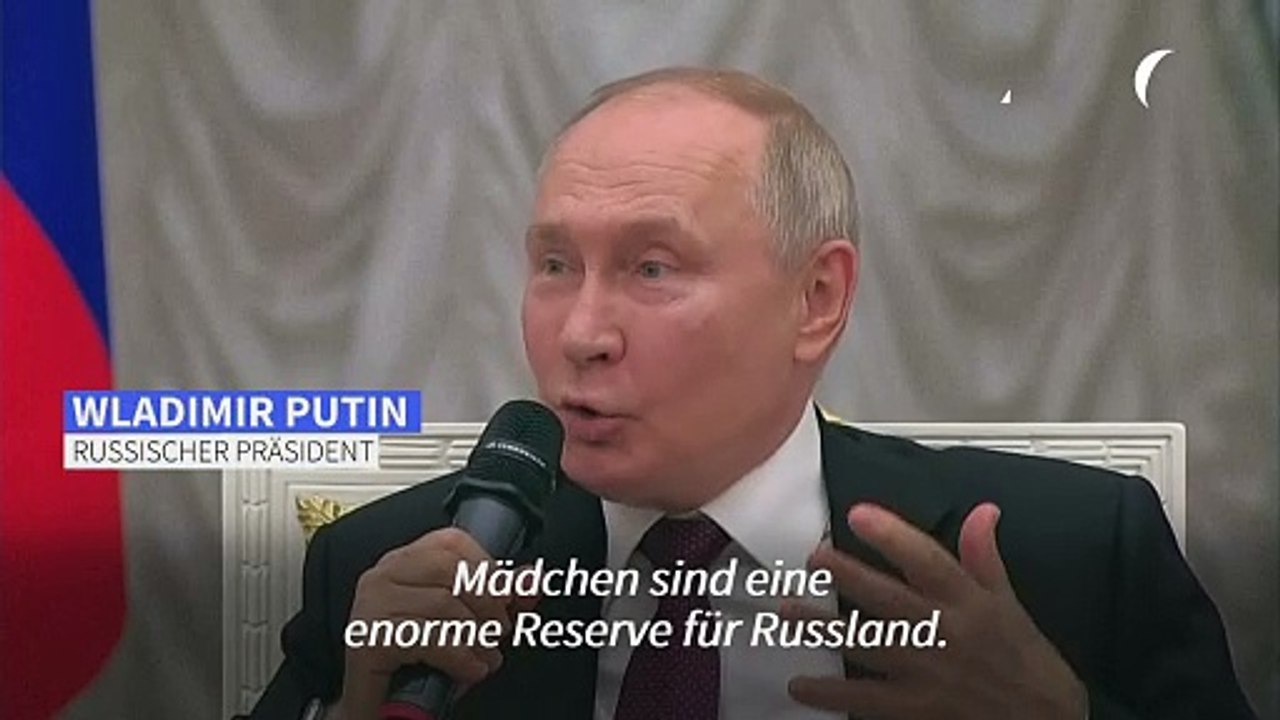 Putin: Mädchen sind Russlands 'enorme Reserve'