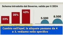 Cambio nell'Irpef, le aliquote passano da 4 a 3, vediamo nello specifico