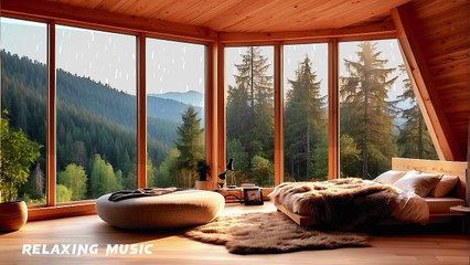 Relaxing music with the sound of rain helps you relax