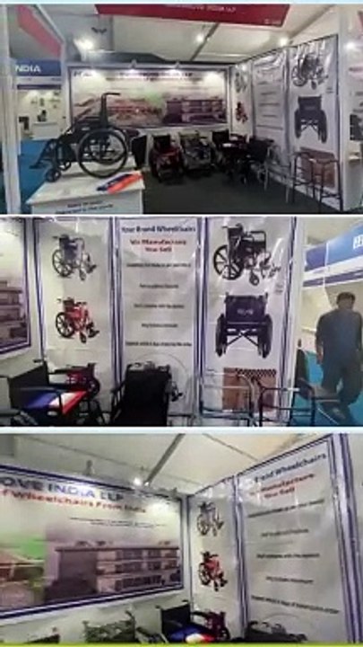 Explore the Latest Innovations in Wheelchair TechnologyVisuals from #nepalmedicalshow2023 come visit us at Stall No. D-146.....#Exhibitions #Exhibitors #peaar #Exhibiting #ReelsVideo #Wheelchair #WheelchairExhibitio