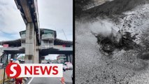 KL Monorail guide tyre catches fire near Chow Kit station