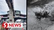 KL Monorail guide tyre catches fire near Chow Kit station