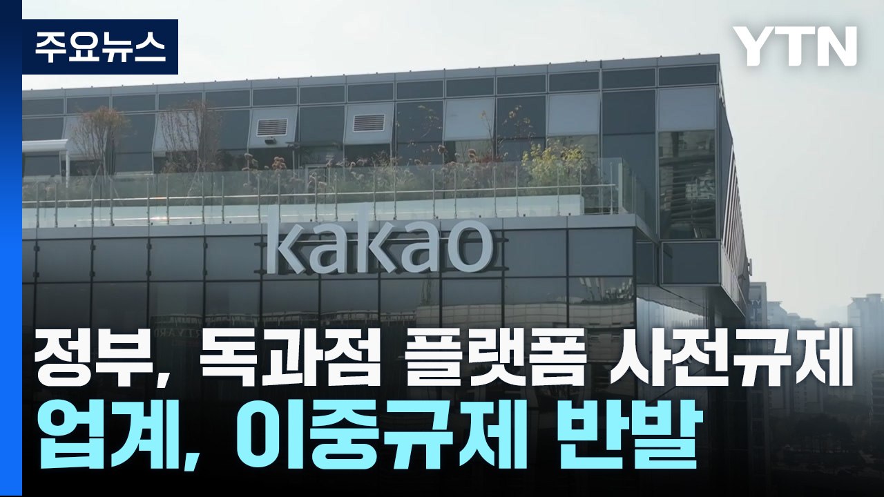 정부, '독과점 플랫폼 사전규제' 강수...업계 이중규제 반발 / YTN