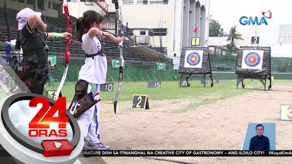 9-anyos Pinay archer na luma at kulang sa piyesang pana ang gamit, nakakuha ng ginto | 24 Oras