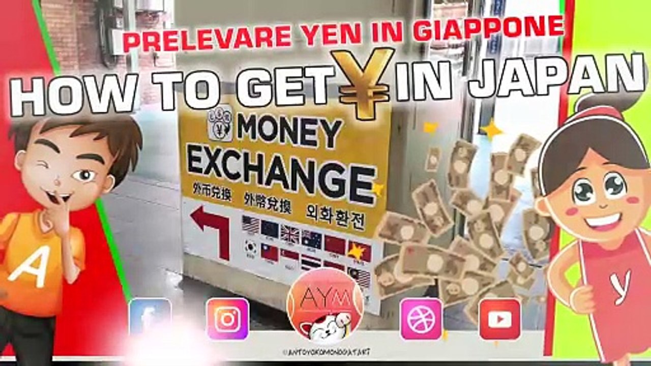 Prelevare YEN cash dallo SMART MONEY EXCHANGE in Giappone / Withdraw