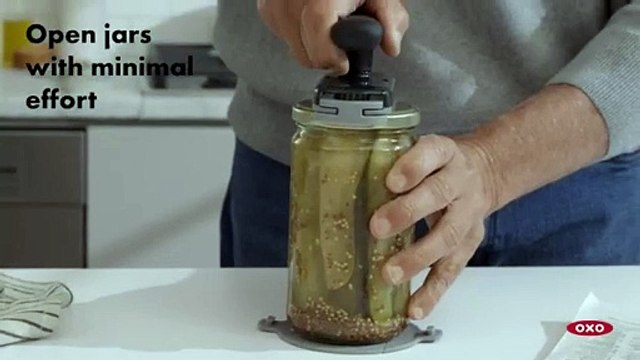 OXO Good Grips Twisting Jar Opener with Basepad, Black - Home & Kitchen