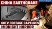 China Earthquake: CCTV camera footage shows the moment 6.2-magnitude quake hit Gansu | Oneindia