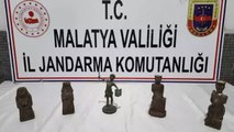 Malatya'da tarihi eser operasyonu: Roma dönemine ait 5 heykel ele geçirildi