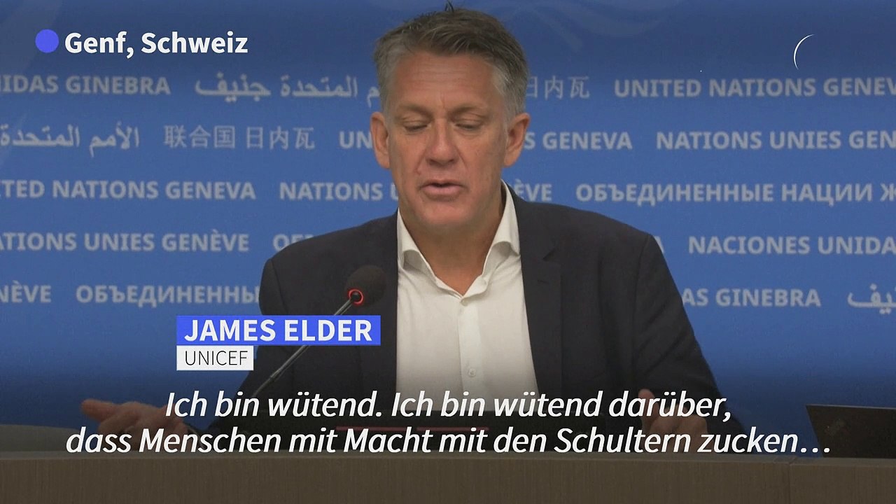 Unicef prangert 'humanitäre Alpträume' für Kinder im Gazastreifen an