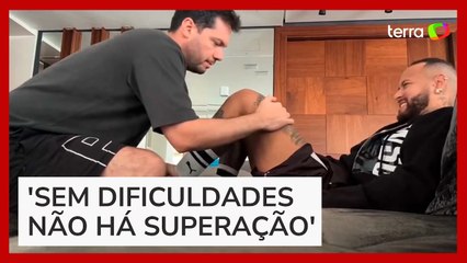 Neymar mostra sofrimento em tratamento de lesão: 'Sem dor não há cura'