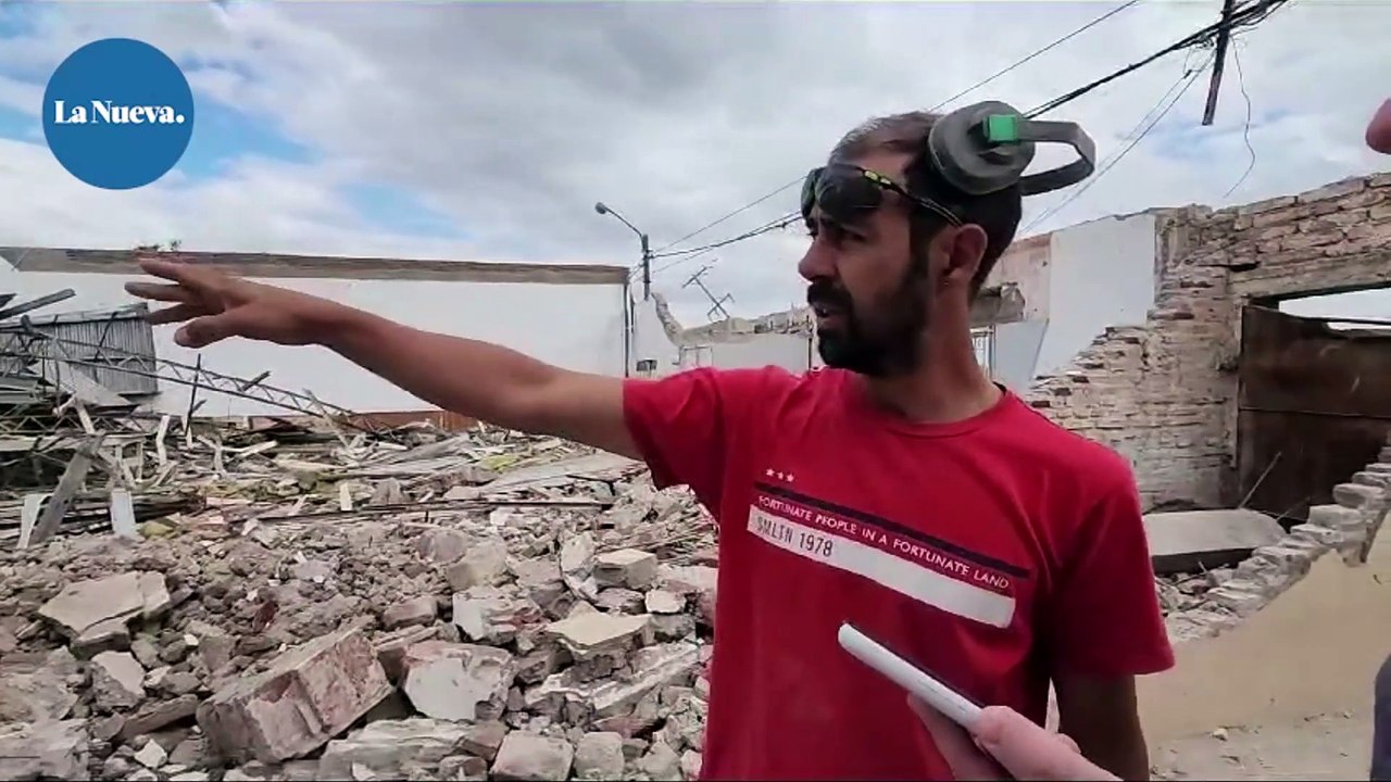 Destrucción en el club Talleres en Bahía Blanca