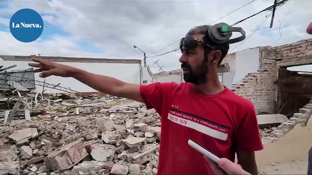 Destrucción en el club Talleres en Bahía Blanca