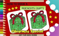 How to Draw a Christmas Presents (Gifts) | Easy Drawing for kids | क्रिसमस उपहार (उपहार) कैसे बनाएं | बच्चों के लिए आसान ड्राइंग