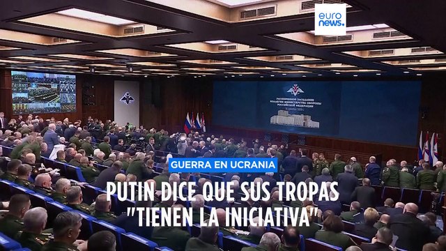 Putin asegura ante los generales rusos que sus tropas tienen la iniciativa en Ucrania