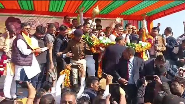 सीएम बनने के बाद पहली बार भरतपुर पहुंचे भजनलाल शर्मा बोले