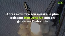 Après avoir tiré son missile balistique intercontinental le plus puissant Kim Jong Un met en garde les États-Unis