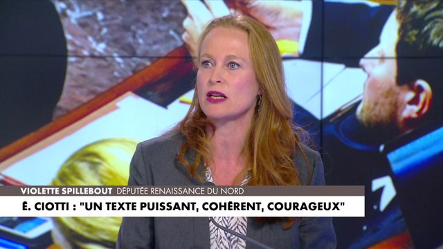 Violette Spillebout : «Ce compromis, ça veut dire qu'on a su faire des renoncements avec humilité. Il y a certains sujets sur lesquels c'est un peu difficile et je sais qu'il y a des collègues qui vont avoir du mal à voter pour cette loi ce soir»
