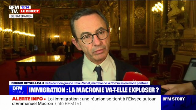 Loi Immigration: Nous n'avons pas fait beaucoup de compromis déclare Bruno Retailleau, le président du groupe LR au Sénat
