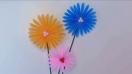 How to make plastic flower! By plastic tube! How to make artificial flower! Hand made flower! Art and craft! PNC Home