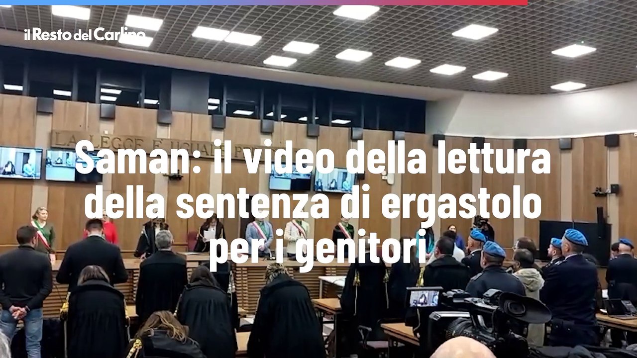 Saman: il video della lettura della sentenza di ergastolo per i genitori