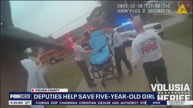 Quick-thinking officers save life of five-year-old girl who accidentally shot herself